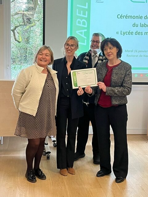 Cérémonie de remise du label « Lycée des métiers »