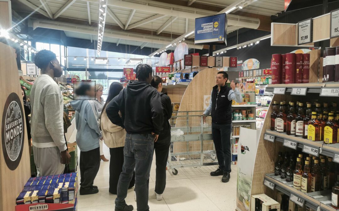 Visite pédagogique au LIDL de Chantenay à Nantes pour les élèves de 1ère BAC Pro commerce